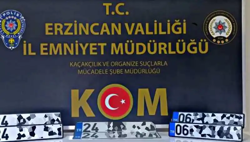 Erzincan'da "APP Plaka" Operasyonu: Hedefte Sahte Plakalar!