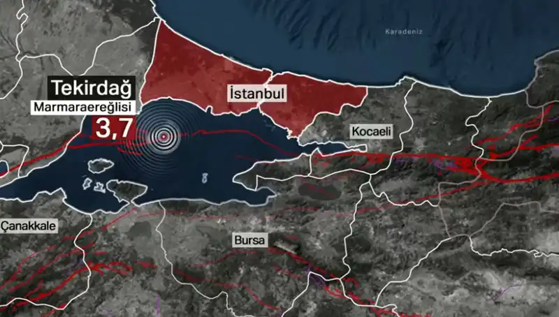 Marmara Denizi'nde 3,7 Büyüklüğünde Deprem! Yaşanan Gelişmeler Neler?