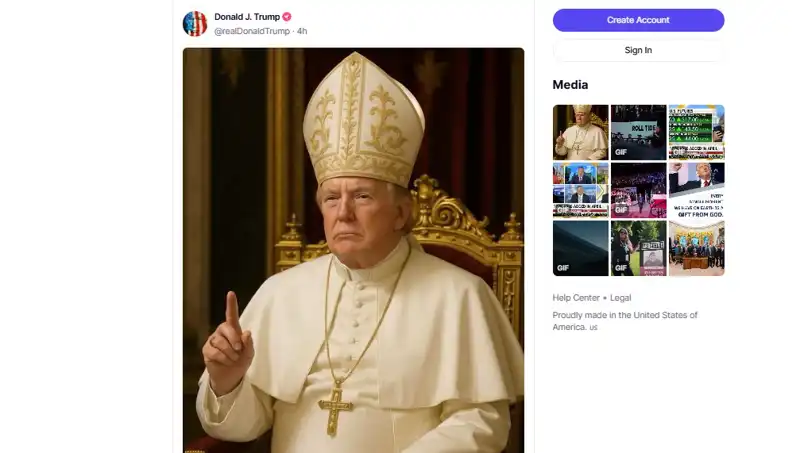 Trump'ın Papalıkla Olan Çizgisi: Kendi Fotoğrafını Paylaşarak Yeni Tartışmalar Başlattı