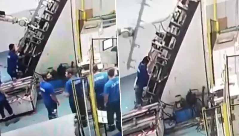 Fabrikada Şok Eden Olay: Makine Çalışanın Sırtında Saplandı!